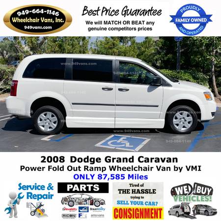 2008 Dodge Grand Caravan Power Ramp Side Loading Wheelchair Van for sale in Laguna Hills, CA – photo 9