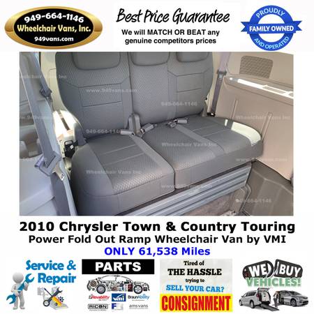 2010 Chrysler Town and Country Power Ramp Side Loading Wheelchair Van for sale in Laguna Hills, CA – photo 13