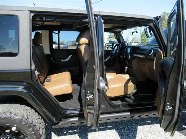2011 JEEP WRANGLER UNLIMITED SAHARA, Black APPLY ONLINE for sale in Summerfield, NC – photo 3