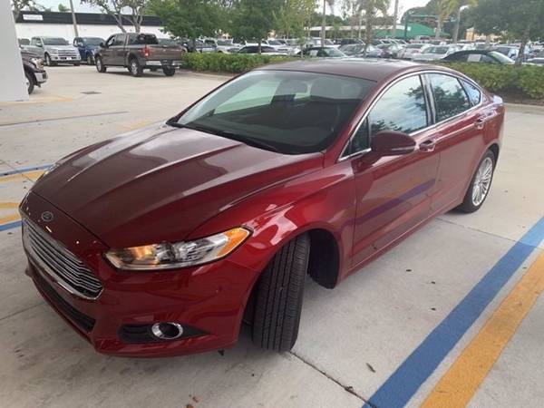 2016 Ford Fusion Ruby Red Metallic Tinted Clearcoat - cars & trucks... for sale in Naples, FL – photo 2