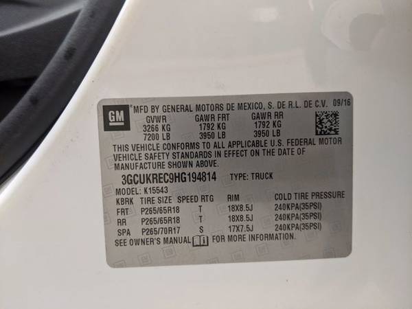 2017 Chevrolet Silverado 1500 LT 4x4 4WD Four Wheel SKU: HG194814 for sale in Dallas, TX – photo 23
