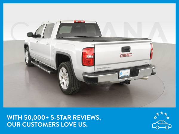 2015 GMC Sierra 1500 Crew Cab SLE Pickup 4D 5 3/4 ft pickup Silver for sale in San Marcos, TX – photo 6