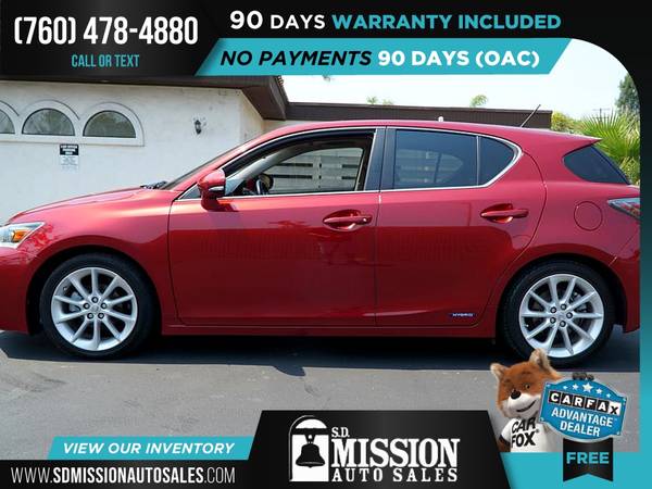 2012 Lexus CT 200h Premium FOR ONLY $194/mo! - cars & trucks - by... for sale in Vista, CA – photo 7