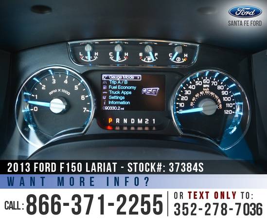 *** 2013 Ford F150 Lariat *** SYNC - Leather Seats - Flex Fuel Engine for sale in Alachua, FL – photo 16
