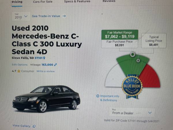 2010 Mercedes c300 4matic luxury AWD for sale in Sioux Falls, SD – photo 9