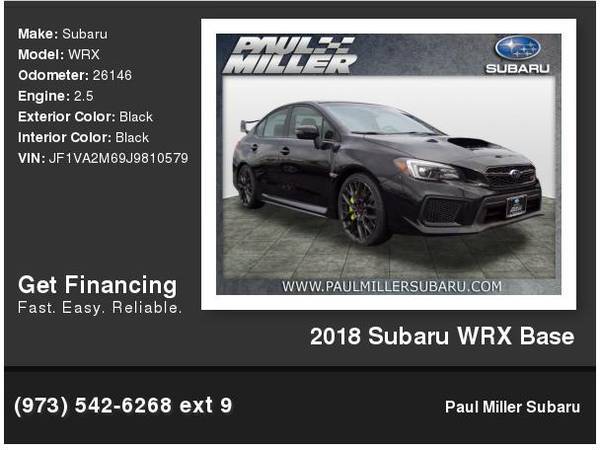 2018 Subaru WRX Base - cars & trucks - by dealer - vehicle... for sale in Parsippany, NJ