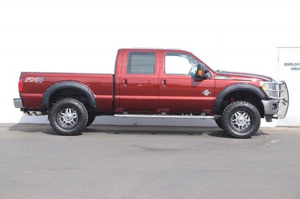 2015 Ford Super Duty F350 SRW LARIAT pickup Vermillion Red [R for sale in Nampa, ID – photo 4