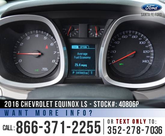 *** 2016 Chevrolet Equinox LS *** Bluetooth - Cruise Control -... for sale in Alachua, FL – photo 16