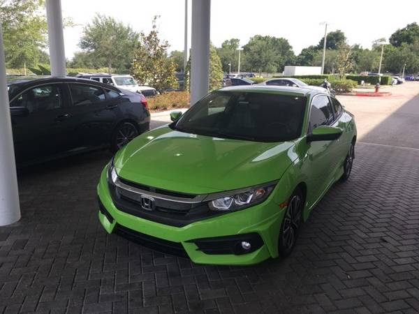 2016 Honda Civic EX-L coupe Energy Green Pearl - - by for sale in Clermont, FL – photo 3