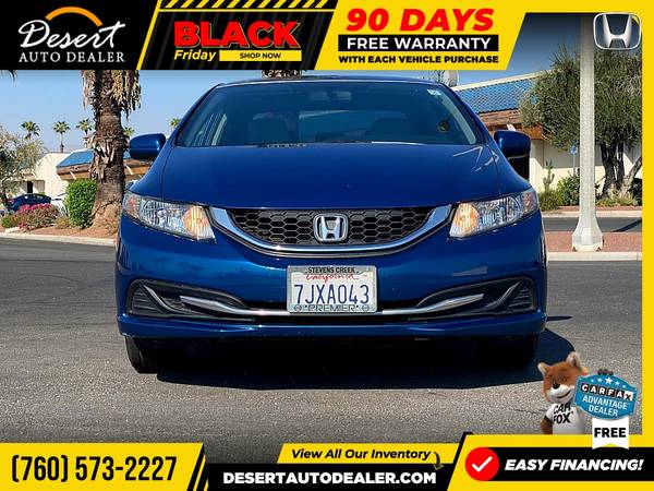 2014 Honda Civic LOW MILES LX Sedan without the headache - cars &... for sale in Palm Desert , CA – photo 11