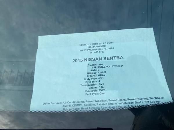 2015 Nissan Sentra SL - cars & trucks - by dealer - vehicle... for sale in West Palm Beach, FL – photo 13