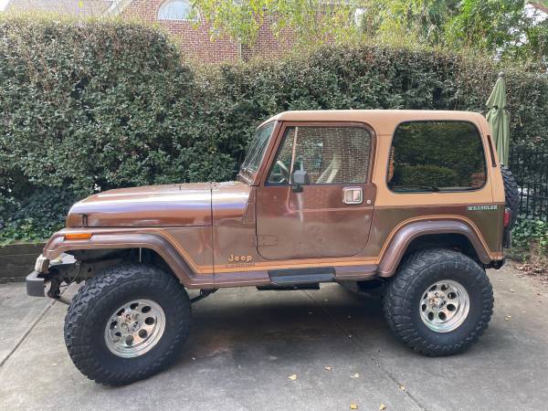 1987 Jeep Wrangler Yj 4x4 For Sale In Charlotte Nc