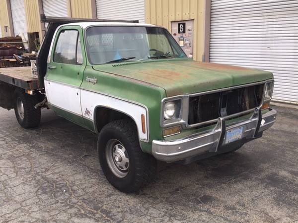 1974 GMC Chevy 3/4 K20 4x4 350 4spd manual PROJECT trucks for sale in Scotts Valley, CA – photo 2