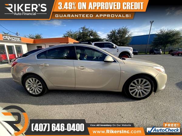 $132/mo - 2011 Buick Regal CXL Turbo Oshawa - 100 Approved! - cars &... for sale in Kissimmee, FL – photo 3