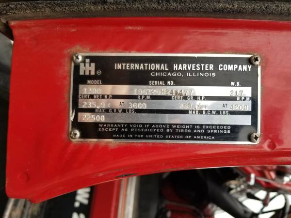 1972 IHC LOADSTAR 1700 for sale in Butte, MT – photo 8