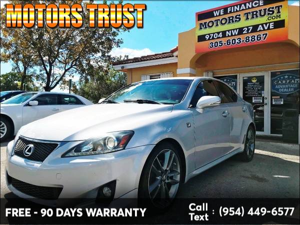 2011 Lexus IS 250 4dr Sport Sdn Auto RWD BAD CREDIT NO PROBLEM! for sale in Miami, FL – photo 2