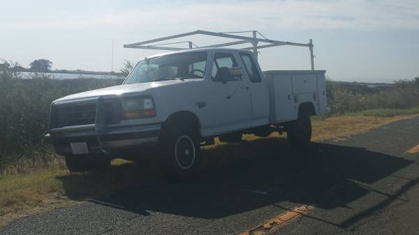 1994 Ford F250 XL 4x4 Diesel Extended Cab with Utility Body for sale in Stockton, CA – photo 3