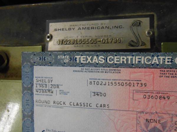1968 Shelby Gt-350 Shelby Cobra Fastback Mustang (Barn Find) - cars... for sale in Rockdale, TX – photo 2