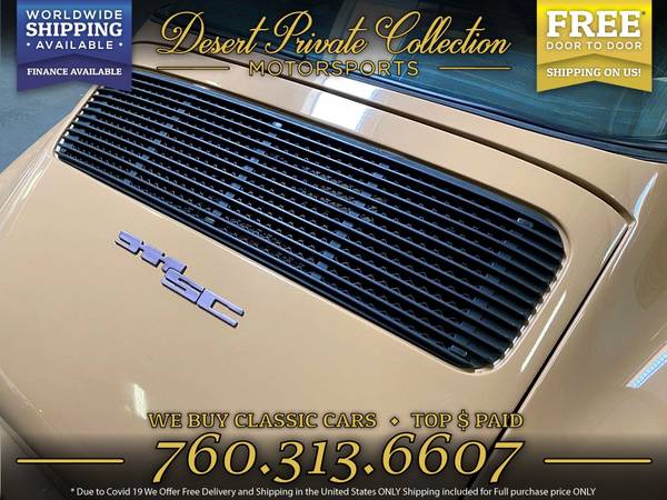 1978 Porsche 911sc Sand Beige RESTORED 88k Miles Coupe - New LOW... for sale in Palm Desert , CA – photo 6