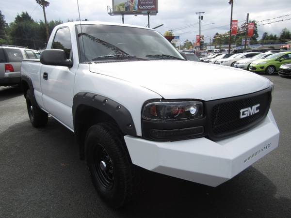 2002 GMC Sierra 1500 Reg Cab 4x4 WHITE Lifted Bumpers WOW ! for sale in Milwaukie, OR – photo 5