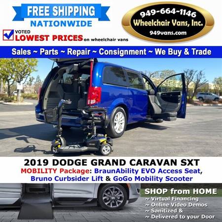 2019 Dodge Grand Caravan SXT Wheelchair Van Mobility Package Conver for sale in Laguna Hills, CA – photo 2