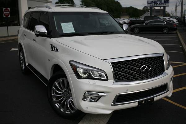 2016 *INFINITI* *QX80* *4WD 4dr* Majestic White for sale in south amboy, NJ – photo 2