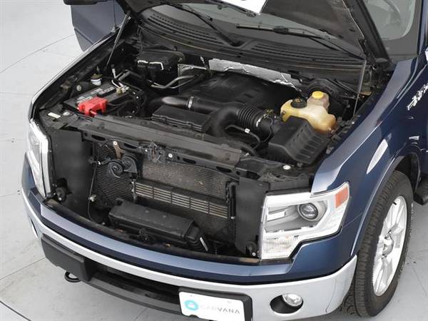 2013 Ford F150 SuperCrew Cab Lariat Pickup 4D 5 1/2 ft pickup Blue - for sale in Bowling green, OH – photo 4