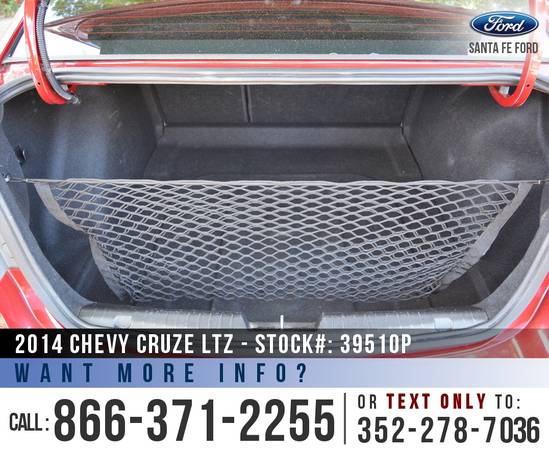 ‘14 Chevy Cruze LTZ *** Bluetooth, SiriusXM, Onstar, Remote Start *** for sale in Alachua, FL – photo 16