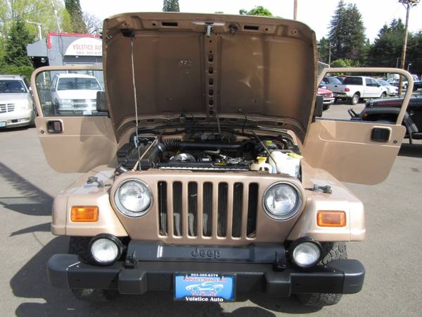 2000 Jeep Wrangler 2dr Sahara GOLD 99K AUTO SO NICE ! - cars & for sale in Milwaukie, OR – photo 21