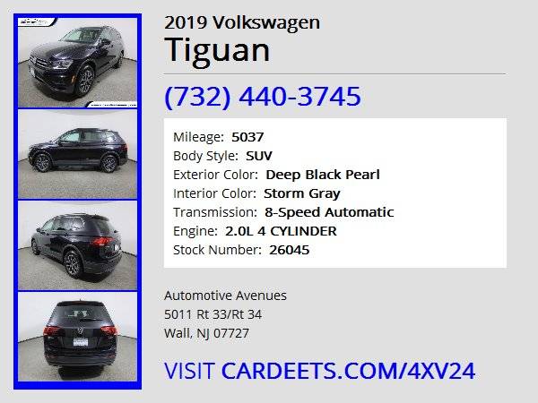 2019 Volkswagen Tiguan, Deep Black Pearl - cars & trucks - by dealer... for sale in Wall, NJ – photo 22