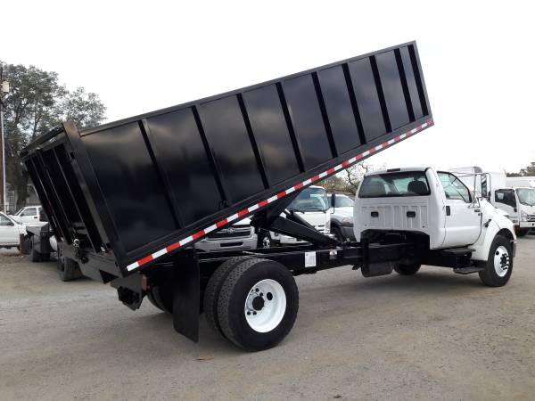 2015 FORD F650 18 FEET DUMP TRUCK 6.8L GAS POWER-NON CDL - cars &... for sale in San Jose, CA – photo 17