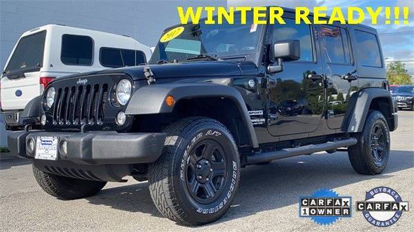 2017 Jeep Wrangler Unlimited Sport suv Black - - by for sale in New Rochelle, NY – photo 3