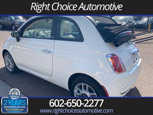 2015 Fiat 500C Convertible, auto, 2 OWNER CARFAX CERTIFIED WELL MAIN... for sale in Phoenix, AZ – photo 6