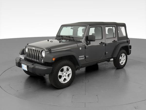 2017 Jeep Wrangler Unlimited Sport SUV 4D suv Black - FINANCE ONLINE... for sale in Boone, NC – photo 3