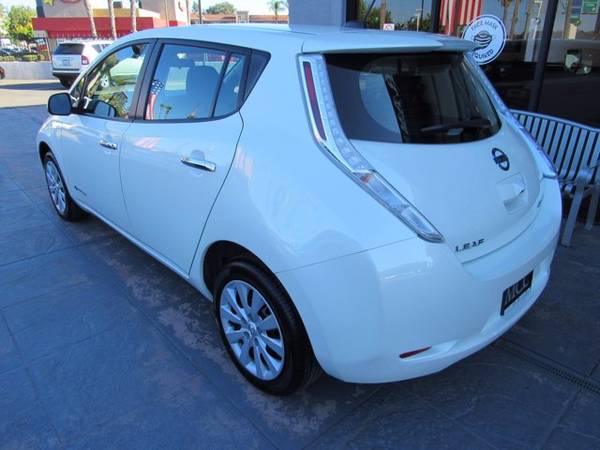 2017 Nissan LEAF S hatchback Pearl White - cars & trucks - by dealer... for sale in San Diego, CA – photo 4