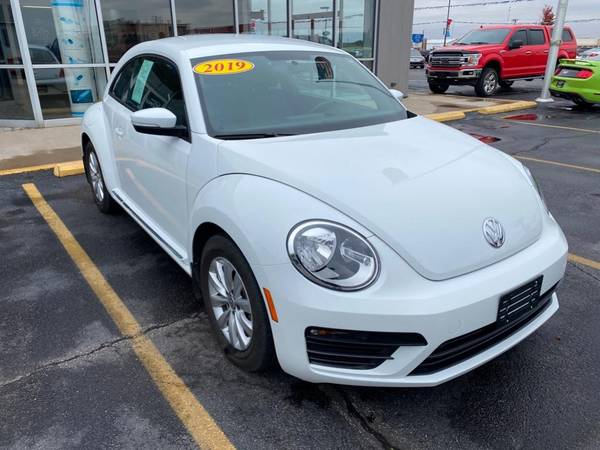 2019 VW Volkswagen Beetle coupe WHITE - cars & trucks - by dealer -... for sale in Terre Haute, IN – photo 2