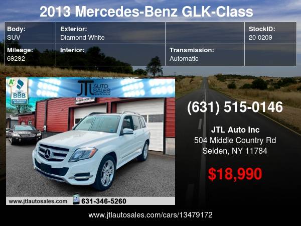 2013 Mercedes-Benz GLK350 4MATIC/69k/Pristine SUV/5Star Safety -... for sale in Selden, NY – photo 24