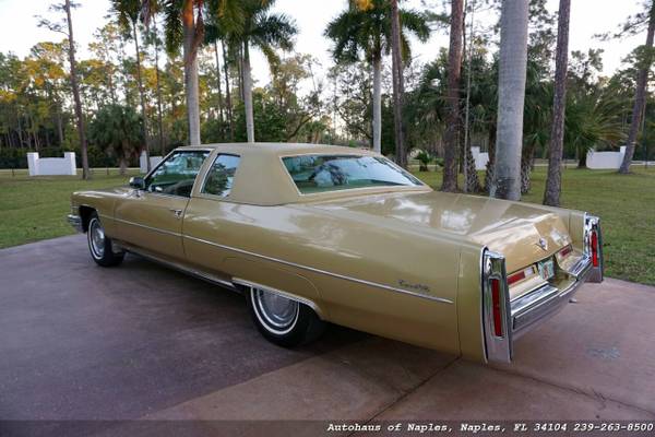 1974 Cadillac Coupe DeVille - 51K Miles, Leather, All Original Survi for sale in Naples, FL – photo 16