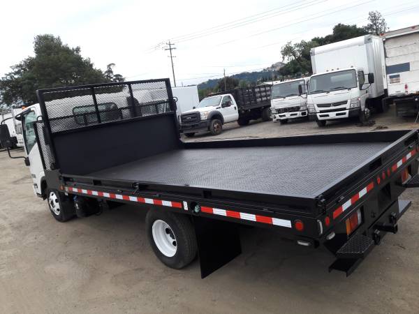 2014 ISUZU NPR 14 FEET FLATBED LOW MILES 66460 - - by for sale in San Jose, OR – photo 12