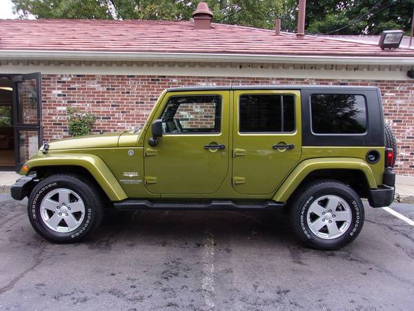 2008 Jeep Wrangler Unlimited Sahara 4x4, 127k Miles, Auto, Green, Nice for sale in Franklin, VT – photo 6