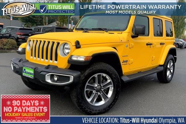 2019 Jeep Wrangler Unlimited 4x4 4WD SUV Sahara Convertible - cars &... for sale in Olympia, WA – photo 12