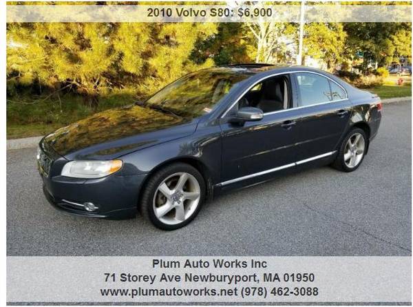 2010 VOLVO S80 T6 AWD 4 DR SEDAN. 1 OWNER SUPER CLEAN INSIDE AND OUT for sale in Newburyport, MA