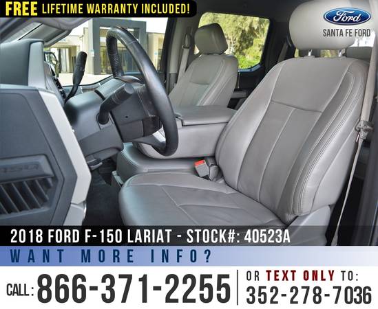 2018 Ford F150 Lariat 4WD *** Leather Seats, SYNC, Touchscreen *** -... for sale in Alachua, FL – photo 10