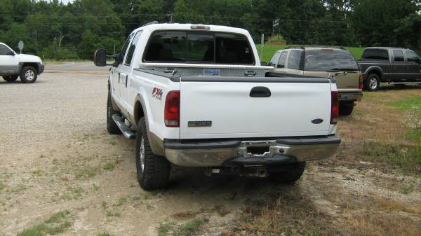 2006 Ford F250 diesel 4dr lariat 4x4 white for sale in Harrisburg, AR – photo 4