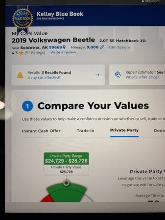 2019 VW Bug - cars & trucks - by owner - vehicle automotive sale for sale in Sterling, AK – photo 11