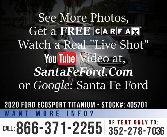 20 Ford EcoSport Titanium SAVE Over 7, 000 off MSRP! - cars for sale in Alachua, FL – photo 23