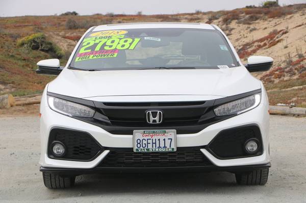 2018 Honda Civic Hatchback White Good deal!***BUY IT*** - cars &... for sale in Monterey, CA – photo 3