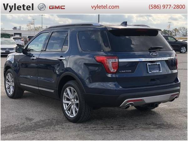 2017 Ford Explorer SUV Limited FWD - Ford Blue Jeans Metallic - cars... for sale in Sterling Heights, MI – photo 4