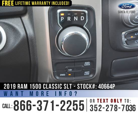 2019 RAM 1500 CLASSIC SLT 4WD Flex Fuel, Camera, Touchscreen for sale in Alachua, FL – photo 17
