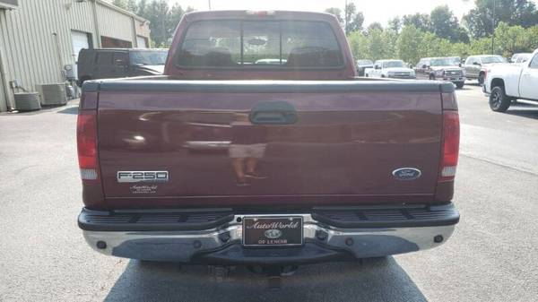 2005 FORD F250--LARIAT--CREW CAB--4WD--DIESEL--180K MILES--BURGANDY for sale in Lenoir, NC – photo 3